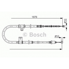 1 987 482 183 BOSCH Трос, стояночная тормозная система