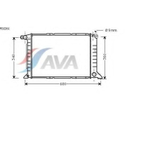 FD2261 AVA Радиатор, охлаждение двигателя