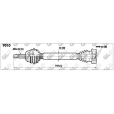 7010 GLO Приводной вал