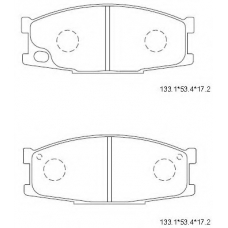 KD4348 ASIMCO Комплект тормозных колодок, дисковый тормоз