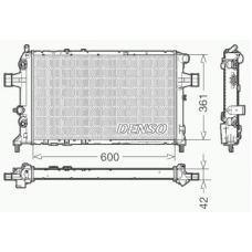 DRM20016 DENSO Радиатор, охлаждение двигателя