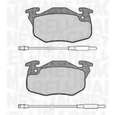 363916060168 MAGNETI MARELLI Комплект тормозных колодок, дисковый тормоз