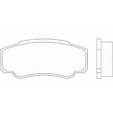 P 23 093 BREMBO Комплект тормозных колодок, дисковый тормоз