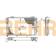 2108400 BEHR Radiator