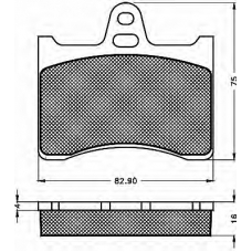 10448 BSF Комплект тормозных колодок, дисковый тормоз