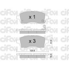 822-793-0 CIFAM Комплект тормозных колодок, дисковый тормоз