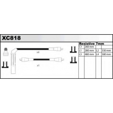 XC818 QUINTON HAZELL Комплект проводов зажигания