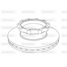 NSA1044.20 WOKING Тормозной диск