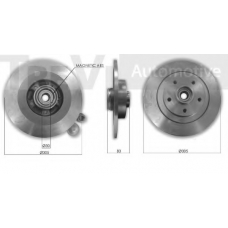 WB2289 TREVI AUTOMOTIVE Комплект подшипника ступицы колеса