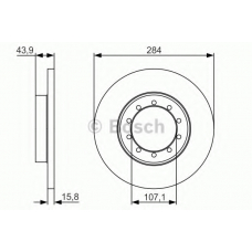 0 986 479 A34 BOSCH Тормозной диск