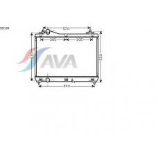 SZ2104 AVA Радиатор, охлаждение двигателя