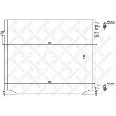 10-45635-SX STELLOX Конденсатор, кондиционер