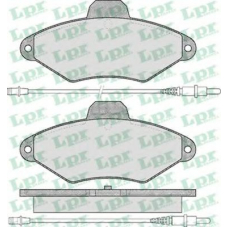 05P487 LPR Комплект тормозных колодок, дисковый тормоз