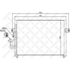 10-45100-SX STELLOX Конденсатор, кондиционер