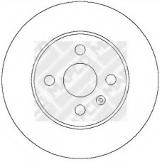 25706 MAPCO Тормозной диск