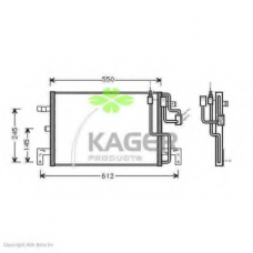 94-6247 KAGER Конденсатор, кондиционер