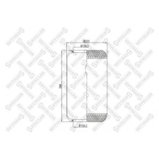90-36339-SX STELLOX Кожух пневматической рессоры