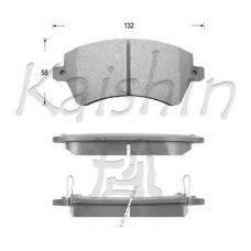 FK2224 KAISHIN Комплект тормозных колодок, дисковый тормоз