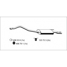 176255 ERNST Глушитель выхлопных газов конечный