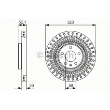 0 986 479 C49 BOSCH Тормозной диск