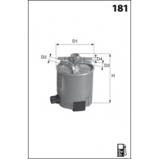 ELG5403 MECAFILTER Топливный фильтр