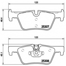 P 06 071 BREMBO Комплект тормозных колодок, дисковый тормоз