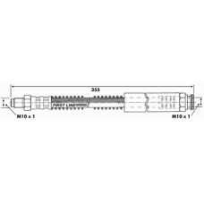 FBH6060 FIRST LINE Тормозной шланг