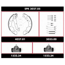 SPK 3027.05 REMSA Комплект тормозов, барабанный тормозной механизм