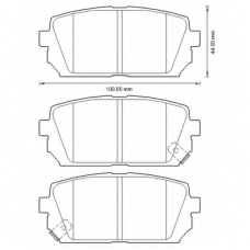 572613B BENDIX Комплект тормозных колодок, дисковый тормоз