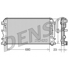 DRM17018 DENSO Радиатор, охлаждение двигателя