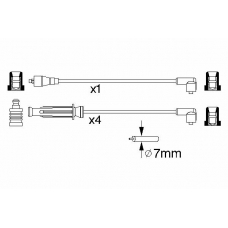 0 986 357 236 BOSCH Комплект проводов зажигания