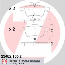 23482.165.2 ZIMMERMANN Комплект тормозных колодок, дисковый тормоз