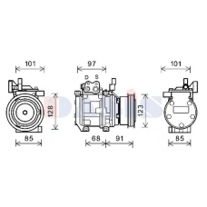852673N AKS DASIS Компрессор, кондиционер