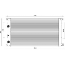 350213994000 MAGNETI MARELLI Радиатор, охлаждение двигателя
