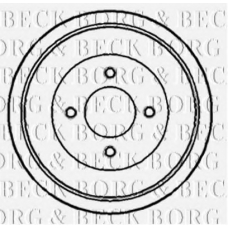 BBR7133 BORG & BECK Тормозной барабан