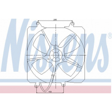 85000 NISSENS Вентилятор, охлаждение двигателя
