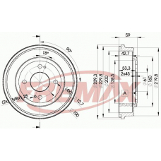 BD-3901 FREMAX Тормозной барабан