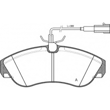 BPA0487.11 OPEN PARTS Комплект тормозных колодок, дисковый тормоз