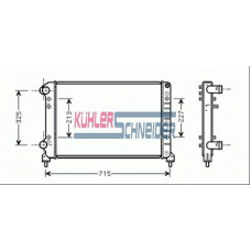 1700581 KUHLER SCHNEIDER Радиатор, охлаждение двигател