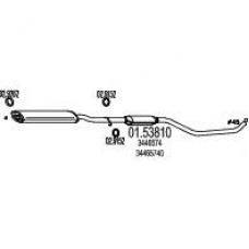 01.53810 MTS Средний глушитель выхлопных газов