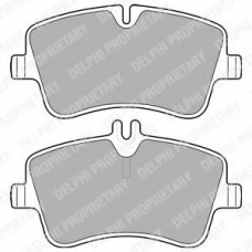 LP1696 DELPHI Комплект тормозных колодок, дисковый тормоз