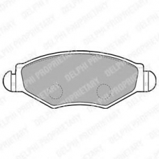 LP1699 DELPHI Комплект тормозных колодок, дисковый тормоз