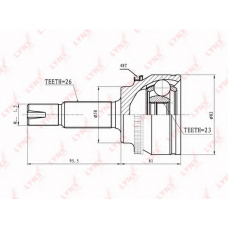 CO-7562A LYNX Co-7562a шрус наружный lynx