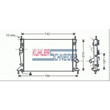 1800271 KUHLER SCHNEIDER Радиатор, охлаждение двигател