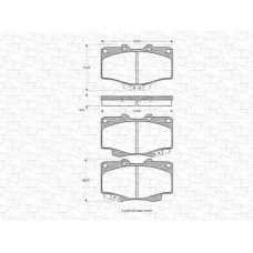 363702160922 MAGNETI MARELLI Комплект тормозных колодок, дисковый тормоз