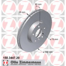 150.3447.20 ZIMMERMANN Тормозной диск