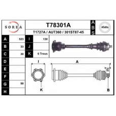 T78301A EAI Приводной вал