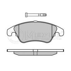 025 243 1019 MEYLE Комплект тормозных колодок, дисковый тормоз