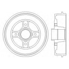 61268 PAGID Тормозной барабан