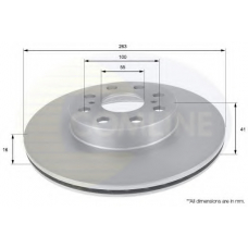 ADC01129V COMLINE Тормозной диск